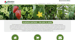 Desktop Screenshot of klarskovgartneri.dk